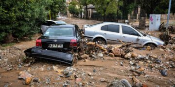Πλημμύρες και καταστροφές στο Βόλο από την κακοκαιρία Elias (φωτ.: Eurokinissi/Βασίλης Οικονόμου)