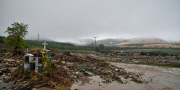 Εικόνα από το χωριό Βελεσιώτες στη Φθιώτιδα (φωτ.: Νάσος Σιμόπουλος / EUROKINISSI)