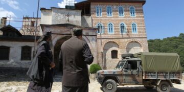 Μοναχοί στη Μονή Χιλανδαρίου (φωτ. αρχείου: ΜΟΤΙΟΝΤΕΑΜ/Βασίλης Βερβερίδης)