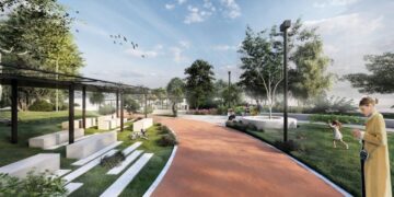 Μακέτα από τη μελέτη για την κατασκευή του έργου (φωτ.: Δήμος Νεάπολης-Συκεών)