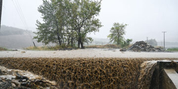 Πλημμύρες στο Δήμο Δομοκού (φωτ.: EUROKINISSI / Νάσος Σιμόπουλος)