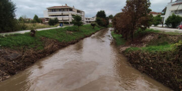 Η κακοκαιρία Elias στα Τρίκαλα (φωτ.: trikalavoice.gr)