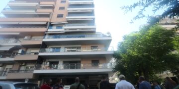 Η πολυκατοικία στην Καλαμαριά όπου συνέβη η οικογενειακή τραγωδία (φωτ.: ΜΟΤΙΟΝΤΕΑΜ/Βασίλης Βερβερίδης)