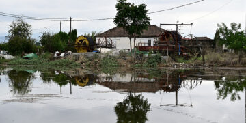 Πλημμύρες στο νομό Καρδίτσας (φωτ.:  EUROKINISSI / Μιχάλης Καραγιάννης)