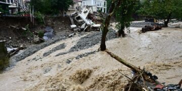 Ολοκληρωτικές καταστροφές στη Μαγνησία (φωτ.: EUROKINISSI/Αντώνης Νικολόπουλος )