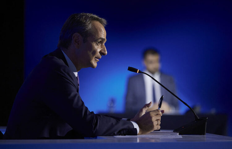 Συνέντευξη Tύπου του Κυριάκου Μητσοτάκη στο πλαίσιο της 87ης Διεθνούς Έκθεσης Θεσσαλονίκης (φωτ.: Γραφείο Τύπου Πρωθυπουργού / Δημήτρης Παπαμήτσος)