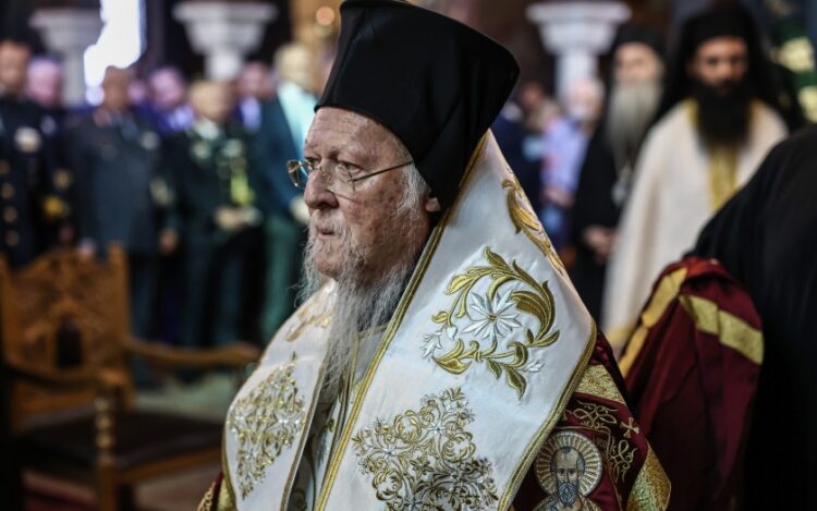 Ο Οικουμενικός Πατριάρχης Βαρθολομαίος (φωτ.: Γραφείο Τύπου Προεδρίας της Δημοκρατίας/Θοδωρής Μανωλόπουλος)