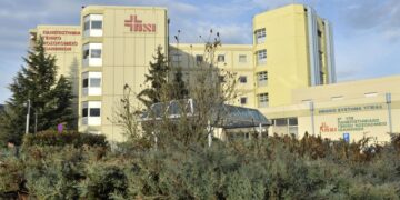 Το Πανεπιστημιακό Νοσοκομείο των Ιωαννίνων όπου κατέληξε η άτυχη φοιτήτρια (φωτ.: EUROKINISSI)