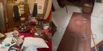 Στιγμιότυπα από το βίντεο που ανήρτησε η Βούλα Πατουλίδου με εικόνες από το σπίτι της (φωτ.: Instagram/voulapatoulidou)