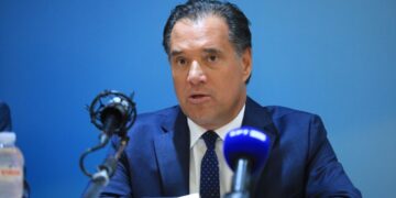 Ο υπουργός Εργασίας και Κοινωνικής Ασφάλισης, Άδωνις Γεωργιάδης στη συνέντευξη Τύπου για το «ξεπάγωμα» των τριετιών (φωτ. αρχείου: Eurokinissi/Γιάννης Παναγόπουλος)