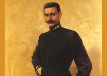 Ο Παύλος Μελάς διά χειρός Γιώργου Ιακωβίδη (Πινακοθήκη Ευάγγελου Αβέρωφ, Μέτσοβο)