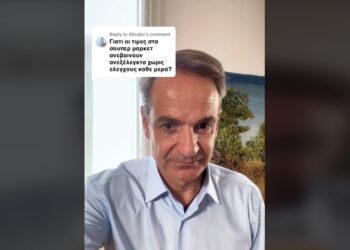 Στιγμιότυπο από το βίντεο του πρωθυπουργού στο TikTok (φωτ.: TikTok)