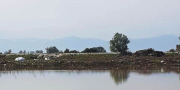 Στη γέφυρα στον Σταυρό, από Παλαμά προς Ιτέα (φωτ.: Facebook / John Thomas)