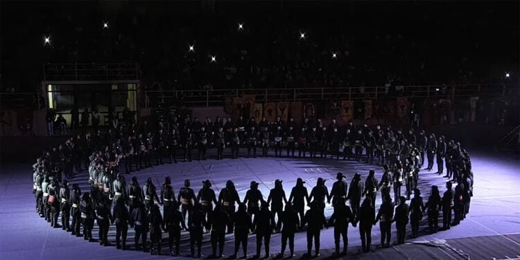 Εικόνα από το 17o Πανελλαδικό Φεστιβάλ Ποντιακών Χορών της ΠΟΕ (φωτ.: Livemedia)