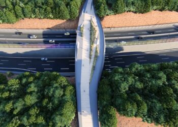 Φωτογραφία από το σχεδιασμό του Fly Over (φωτ.: ΑΠΕ-ΜΠΕ)