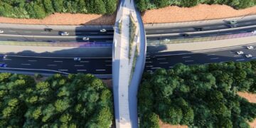 Φωτογραφία από το σχεδιασμό του Fly Over (φωτ.: ΑΠΕ-ΜΠΕ)