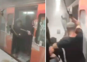 Καρέ από βίντεο που ανέβηκαν στα social media και δείχνουν τα επεισόδια στο σταθμό Μοναστηράκι