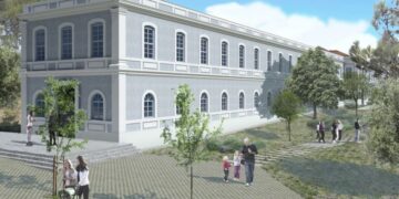 Μακέτα του υπουργείου Πολιτισμού για το Μητροπολιτικό Πάρκο Παύλου Μελά (φωτ,: Υπουργείο Πολιτισμού)