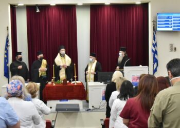 Επίσκεψη του μητροπολίτη Θεσσαλονίκης Φιλόθεου στο «Θεαγένειο» αντικαρκινικό νοσοκομείο (φωτ.: ΑΠΕ-ΜΠΕ)
