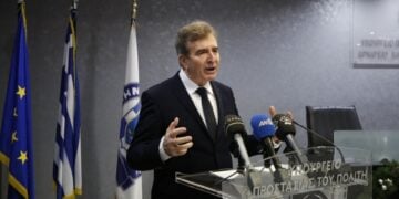 Ο υπουργός Προστασίας του Πολίτη Μιχάλης Χρυσοχοΐδης (φωτ. αρχείου: ΑΠΕ-ΜΠΕ/Αλέξανδρος Βλάχος)