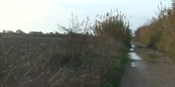 Το σημείο στο Μεσολόγγι όπου εξαφανίστηκε ο Μπάμπης Κούτσικος και εξέπεμψαν τα κινητά τηλέφωνα του αγνοούμενου και των δύο αντρών (φωτ.: glomex)