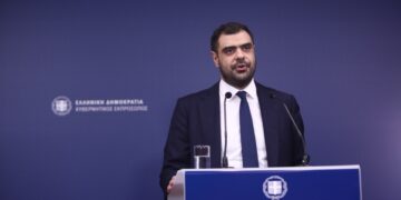 Ο κυβερνητικός εκπρόσωπος Παύλος Μαρινάκης (φωτ. αρχείου: EUROKINISSI/Κώστας Τζούμας)