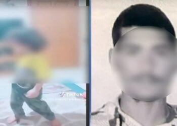 Αριστερά, ο μικρός Ραφαήλ που εξακολουθεί να νοσηλεύεται και δεξιά ο συλληφθείς πατριός του (φωτ.: glomex)