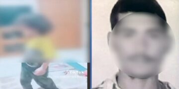 Αριστερά, ο μικρός Ραφαήλ που εξακολουθεί να νοσηλεύεται και δεξιά ο συλληφθείς πατριός του (φωτ.: glomex)