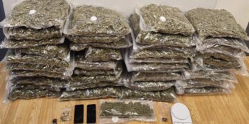 Κατασχεθέντα πακέτα με κάνναβη (φωτ. αρχείου: Ελληνική Αστυνομία)