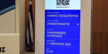 Στιγμιότυπο από την παρουσίαση των νέων εισιτηρίων (φωτ.: EUROKINISSI/Γιώργος Κονταρίνης)