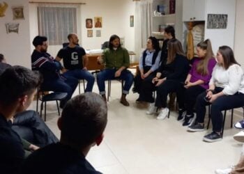 Στιγμιότυπο από το πρώτο, για τη νέα χρονιά, διευρυμένο συμβούλιο της Περιφερειακής Επιτροπή Νεολαίας Κεντρικής Μακεδονίας και Θεσσαλίας (φωτ.: poe.org.gr)
