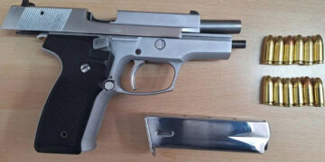 Το όπλο του 41χρονου που συνελήφθη (πηγή: ΕΛΑΣ)