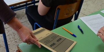 Έναρξη Πανελλαδικών εξετάσεων 2024 σε ΕΠΑΛ της Αθήνας, Πέμπτη 30 Μαΐου 2023 (Φωτ.: Eurokinissi/Κώστας Τζούμας)