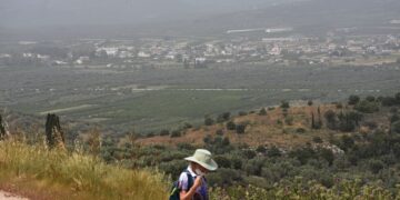 Αφρικανική σκόνη στην Αργολίδα (φωτ.: EUROKINISSI / Βασίλης Παπαδόπουλος)