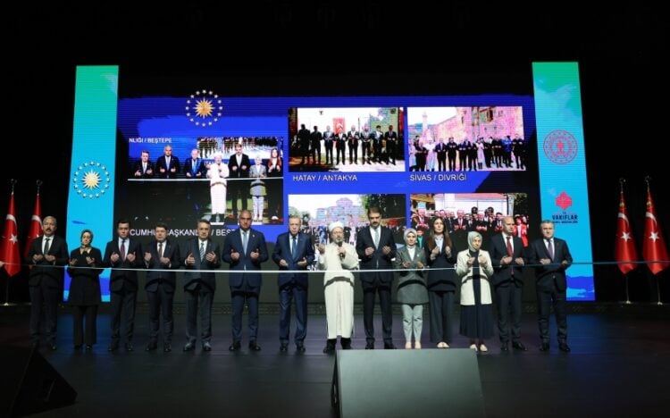 Στιγμιότυπο από την τελετή των εγκαινίων (φωτ.: Χ/Recep Tayyip Erdoğan)