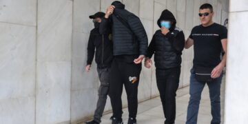 Κατηγορούμενοι στην υπόθεση δολοφονίας του Γ. Λυγγερίδη προσέρχονται στον ανακριτή (φωτ. αρχείου: EUROKINISSI)