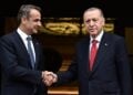 Στιγμιότυπο από τη συνάντηση Μητσοτάκη-Ερντογάν στο Μέγαρο Μαξίμου, 7 Δεκεμβρίου 2023 (φωτ.: EUROKINISSI / Μιχάλης Καραγιάννης)