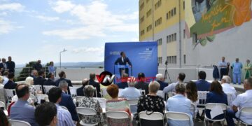 Ο Άδωνις Γεωργιάδης στη διάρκεια των εγκαινίων (φωτ.: verianet.gr)