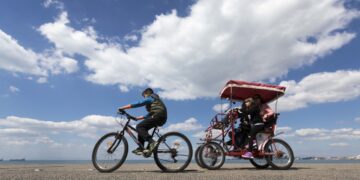 Ποδήλατα στην παραλία της Θεσσαλονίκης (φωτ. αρχείου: ΜΟΤΙΟΝΤΕΑΜ/Βασίλης Βερβερίδης)