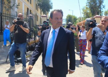 Ελεύθερος μετά την απολογία του στον ανακριτή ο Απόστολος Λύτρας ( Φωτ.: Eurokinissi/Γιάννης Παναγόπουλος)