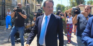 Ελεύθερος μετά την απολογία του στον ανακριτή ο Απόστολος Λύτρας ( Φωτ.: Eurokinissi/Γιάννης Παναγόπουλος)