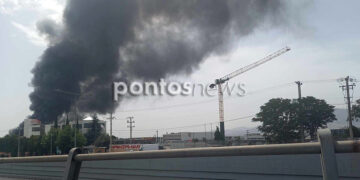 Εικόνα από την περιοχή της έκρηξης (φωτ.: pontosnews.gr)