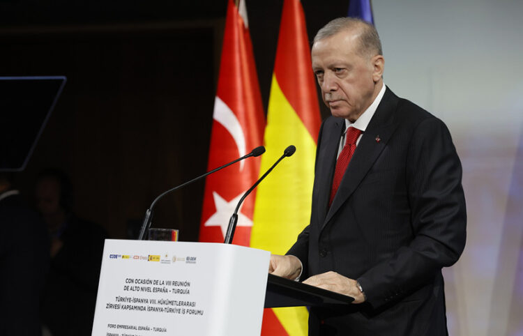 Από την επίσημη επίσκεψη του Ερντογάν στην Ισπανία (φωτ.: EPA / Zipi Aragon)