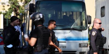 Απολογία συλληφθέντων στα επεισόδια έξω από το γήπεδο του Παναθηναϊκού (φωτ.: Eurokinissi/Αργυρώ Αναστασίου)