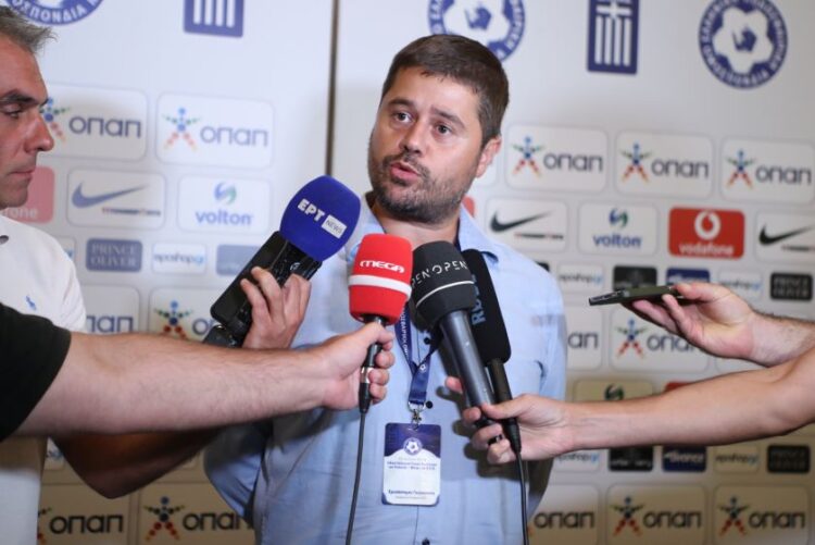 Ο νέος πρόεδρος της ΕΠΟ Μάκης Γκαγκάτσης (φωτ.: Στέλιος Στεφάνου / EUROKINISSI)