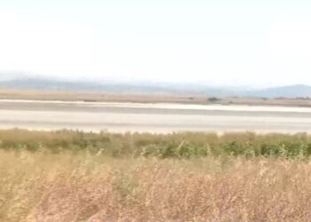 Η Πικρολίμνη, ξερή, όπως είναι σήμερα (φωτ.: glomex)