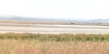 Η Πικρολίμνη, ξερή, όπως είναι σήμερα (φωτ.: glomex)