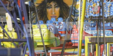 Το λούνα παρκ στο Πευκοχώρι Χαλκιδικής όπου έγινε το δυστύχημα (φωτ.: ertnews.gr)