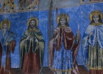 Αγιογραφία στον ιερό ναό Κοίμησης της Θεοτόκου στους Πυλωρούς (φωτ.: glomex)