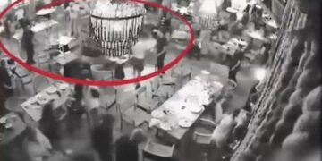 Πλάνο από κάμερα ασφαλείας κατέγραψε τη συμπλοκή στο beach bar (φωτ.: glomex)